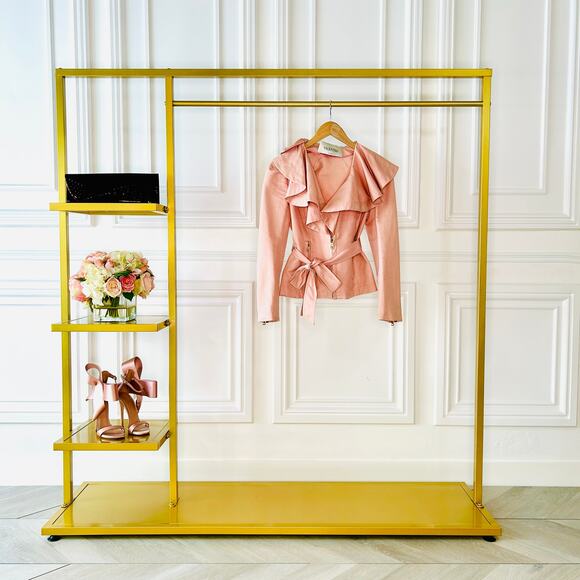 Valentino Garavani Blush Pink Ruffle Tie Evening Jacket XS - Picture 2 of 7